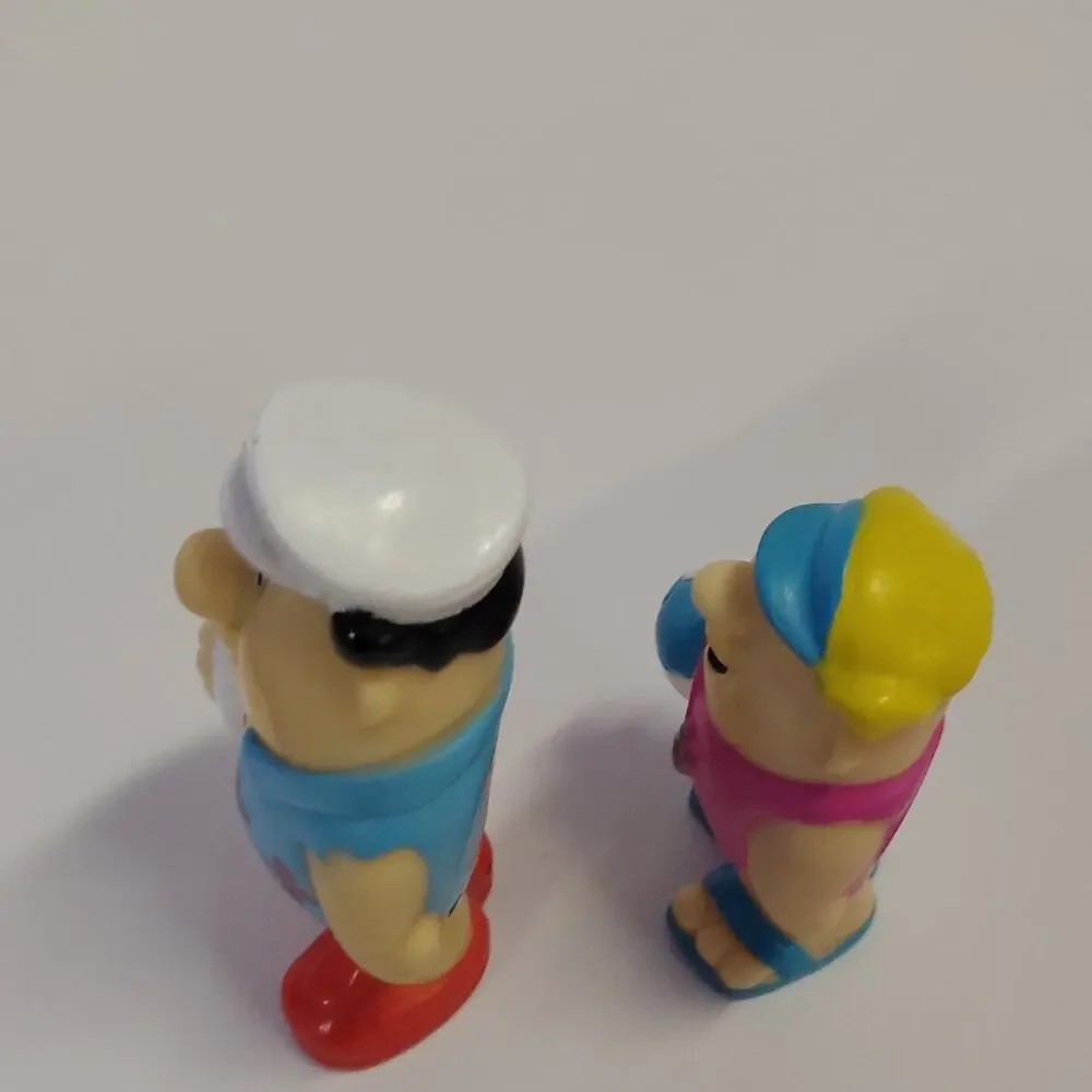 Hanna-Barbera The Flintstones Beach Figurines Set 1990 PVC 3